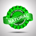 100 percent natural - vector Royalty Free Stock Photo